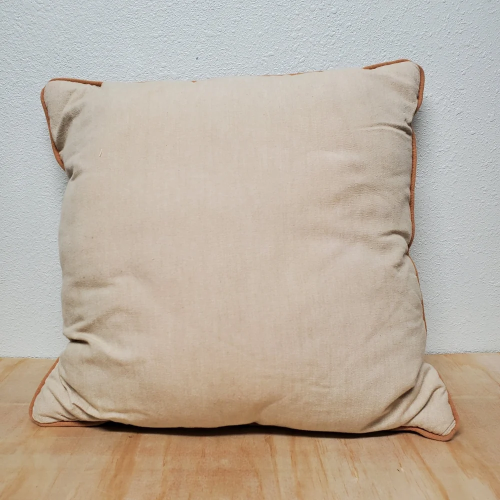 Decorative Throw Pillow Autumn wFoil Leafs & The Word Gather Home Decor